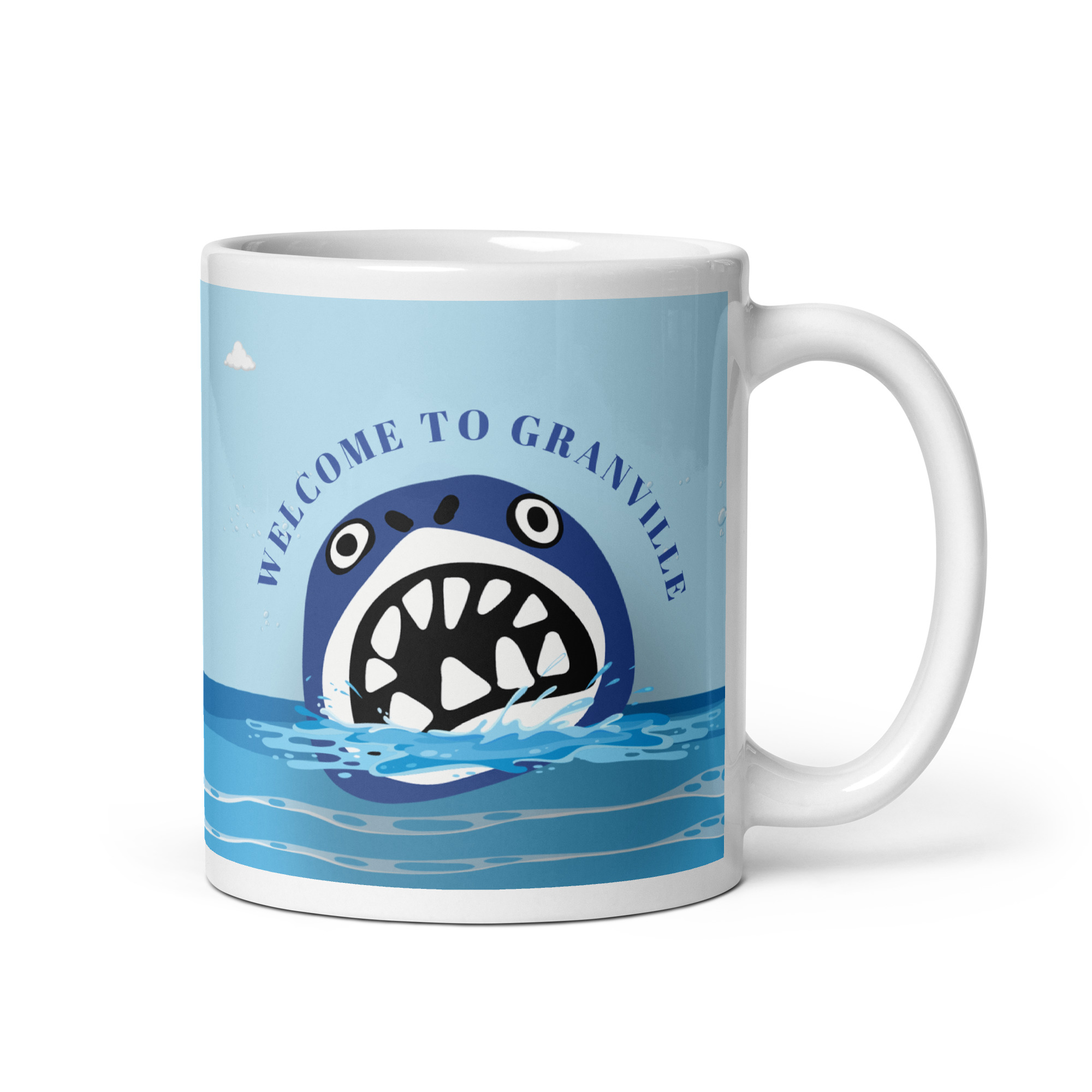 Mug Granville Welcome to Granville avec anse à droite