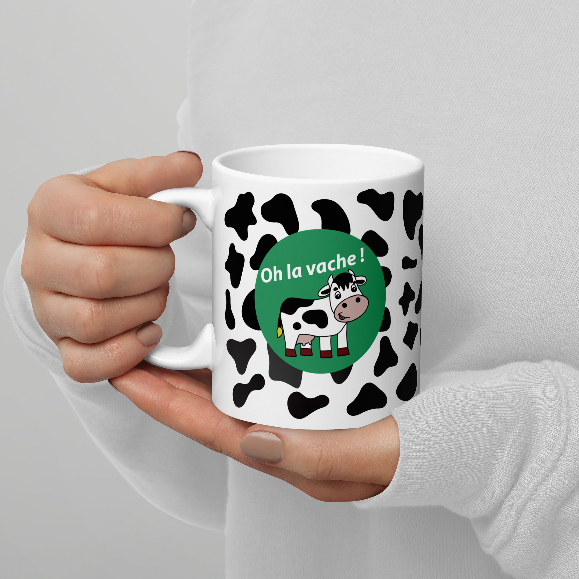 Mug Oh la vache ! - Atelier MNP | Cadeau Humour Français – Image 2