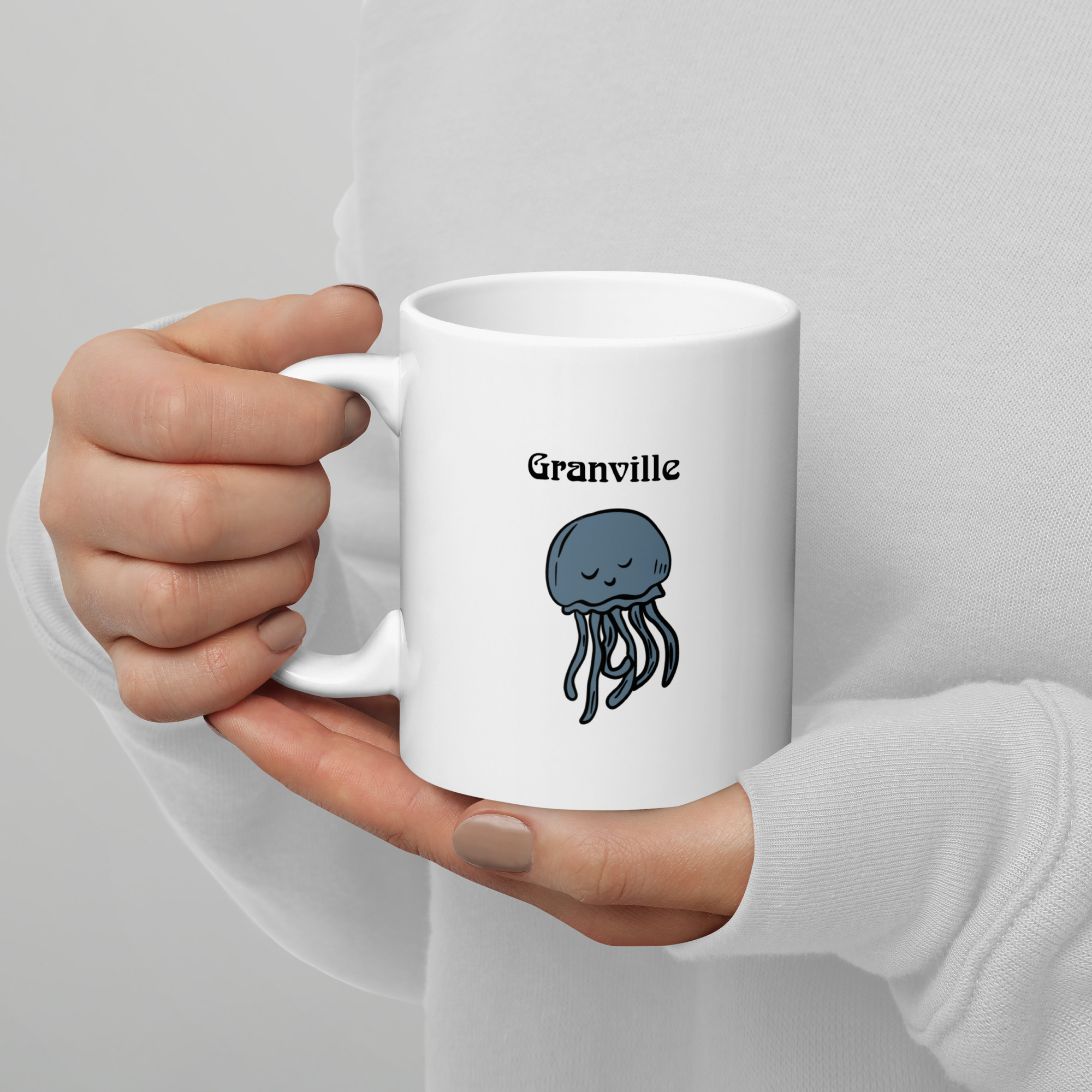 Mug Granville Méduse – Tasse design marin minimaliste et relaxante – Image 4
